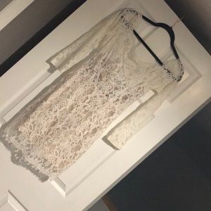 White lace dress